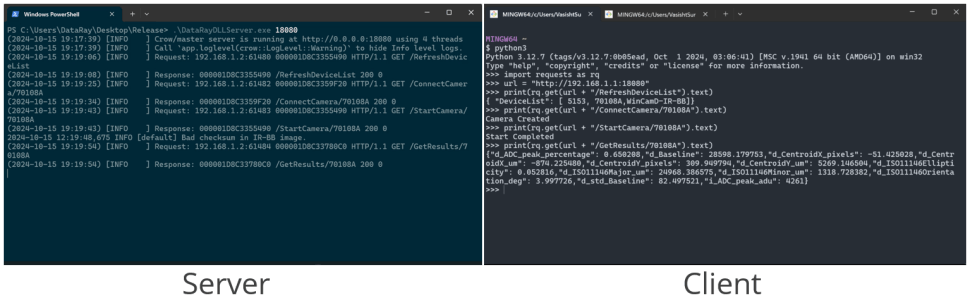 DataRayDLL-server-client